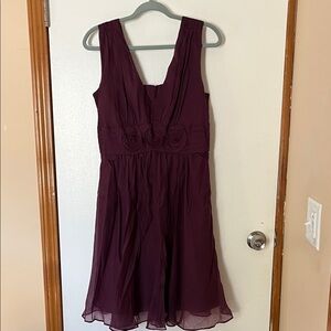 Elegant plum dress